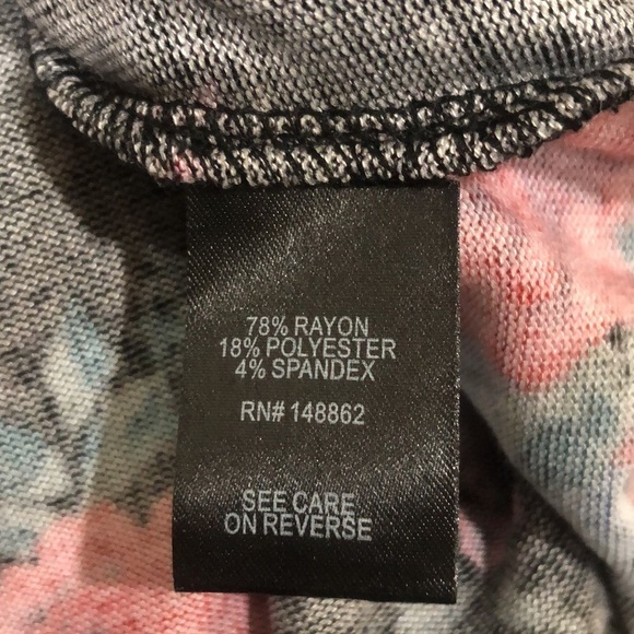 NWT Torrid Super Soft Plush Dress 00 M L Dark Gray Floral Puff Sleeve Skater - Picture 9 of 13